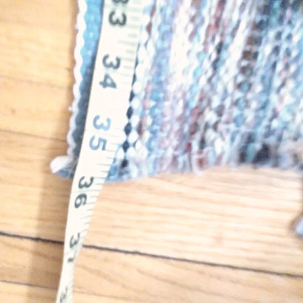 Two Vintage Woven Scatter Throw Rugs 36